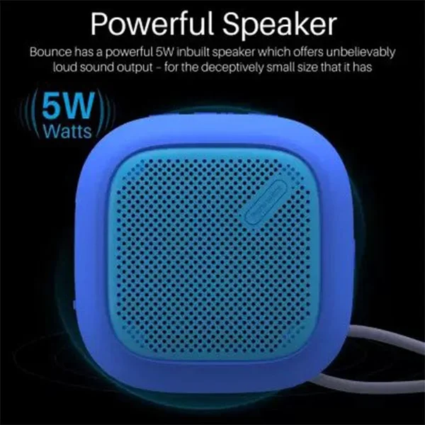 Portronics Bounce POR-952 Portable Bluetooth Speaker with FM - Black, Blue