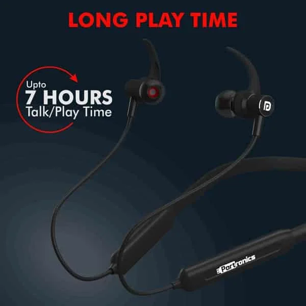 Portronics Harmonics 216 Bluetooth Headset - Black - Black