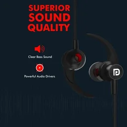 Portronics Harmonics 216 Bluetooth Headset - Black - Black
