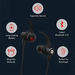 Portronics Harmonics 216 Bluetooth Headset - Black - Black