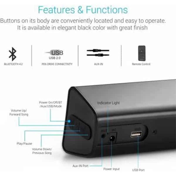 Portronics Sound Slick II POR 936 40 W Bluetooth Soundbar