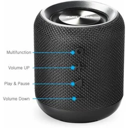 Portronics SoundDrum POR871 10 W Bluetooth Speaker - Black - Black