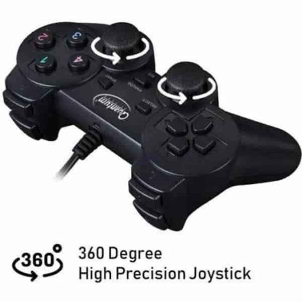 Quantum QHM 7468-2V USB Gamepad (Black)
