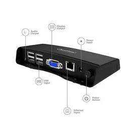 Quantum QHM6056B Thin Client with 1 GHz Dual-Core (A7) Processor, 512 MB RAM with 4GB ROM (Black)