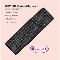 Quantum QHM7403D Wired USB Desktop Keyboard