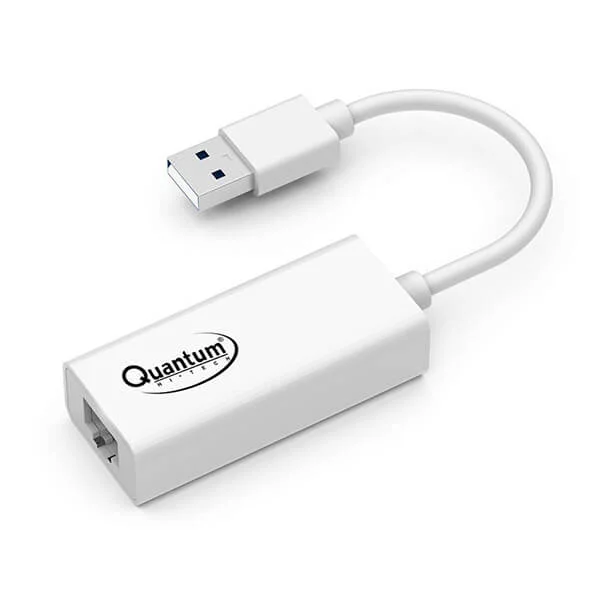 Quantum QHM8106 USB to RJ45 Ethernet LAN Adapter (White)