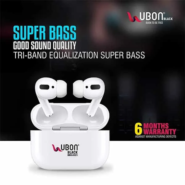 Ubon BT-300 Airshack 5.0 TWS Wireless Earbuds