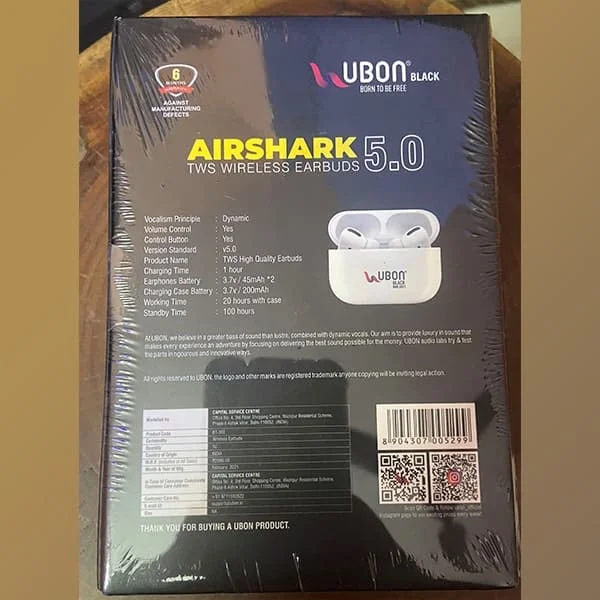 Ubon BT-300 Airshack 5.0 TWS Wireless Earbuds
