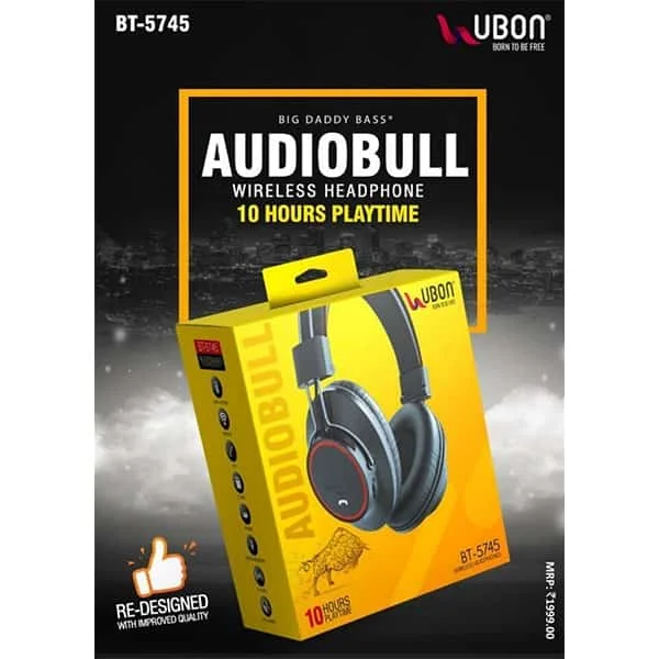 Ubon BT-5745 Wireless Headphone with 10 Hour Battery Life Bluetooth Headset