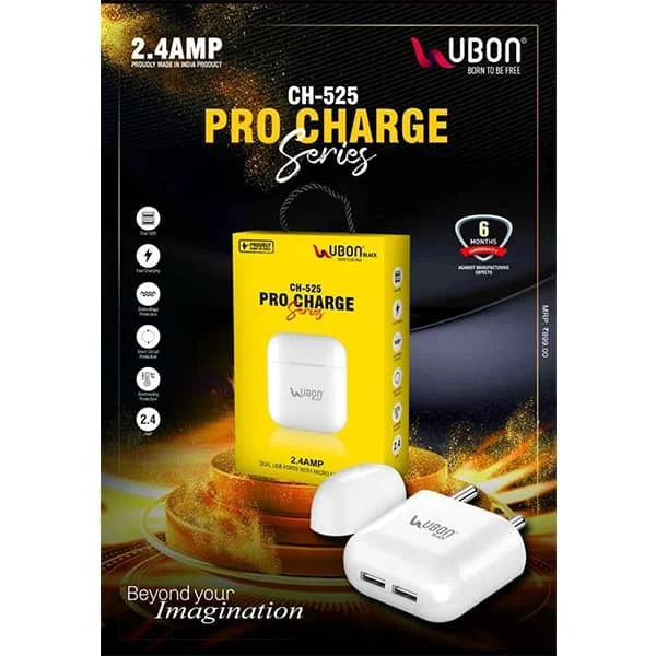 Ubon CH-525 2.4AMP PRO CHARGER