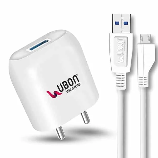 Ubon CH-58 2.4A Mobile Charger with Detachable Cable