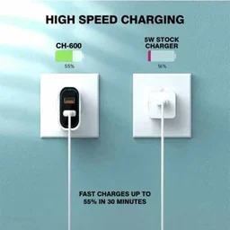 Ubon CH-600 5 W 3.4 A Multiport Mobile Charger with Detachable Cable (White, Cable Included)