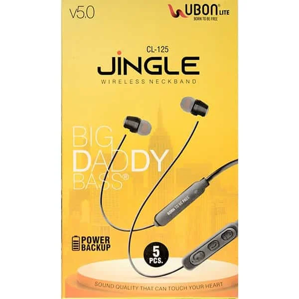Ubon CL-125 Bluetooth Neckband Wireless With Mic