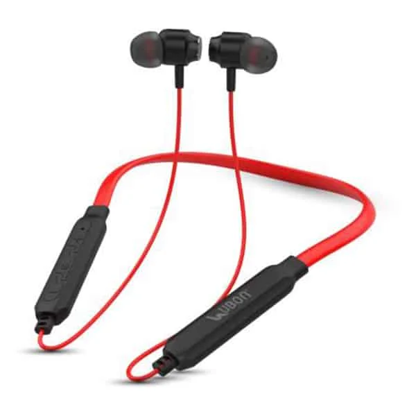 Ubon CL-20 Fusion Band Wireless Neckband | Built-in 6hrs Bluetooth Headset - Red - Red