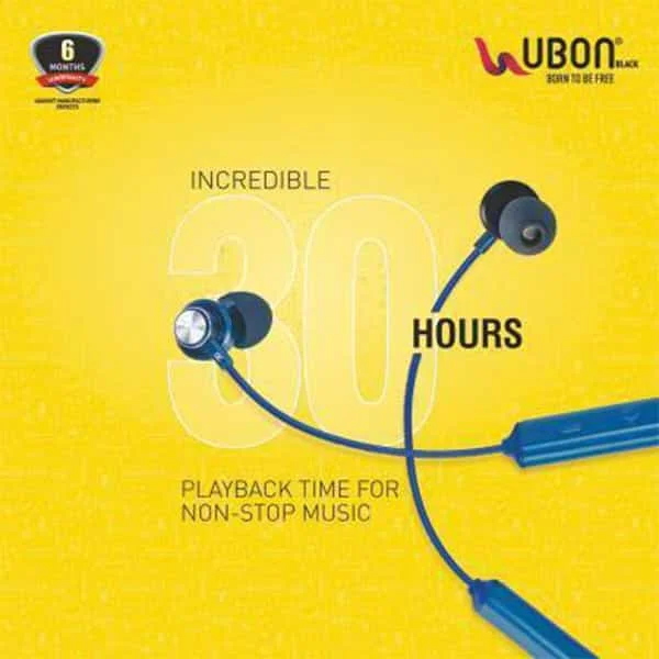 Ubon CL-5400 BeatBand Wireless Neckband Earphone with Mic Bluetooth Headset