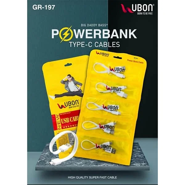 Ubon GR-197 POWERBANK TYPE-C Cable