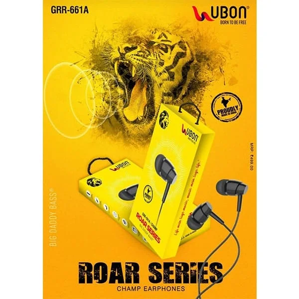 Ubon GRR-661A Roar Series Champ Earphones