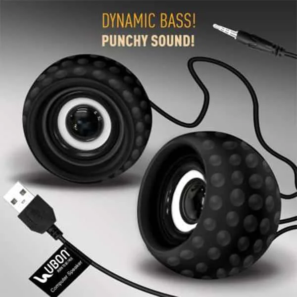 Ubon GSP-100A Mini Multimedia Computer Speaker 10 W Mobile/Tablet Speaker