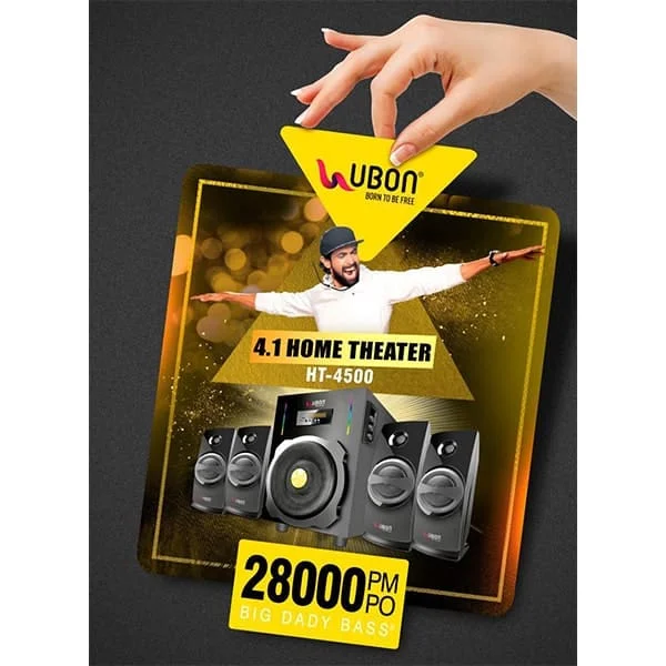 Ubon UBON HT 4500 28000 PMPO 4.1 BIG DADDY BASS Home Theatre