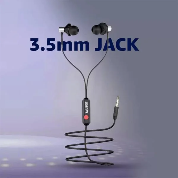 Ubon Rap King UB-185A Big Daddy Bass Earphones - Black