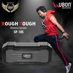 Ubon SP-185 Built-in Fm/USB/TF-Card Player 10 W Bluetooth Speaker - Grey - Grey