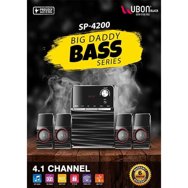 Ubon SP-4200 4.1 Home Theatre Big Daddy Bass Series