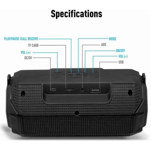 Ubon SP-46 Beats 12 W Bluetooth Speaker with 10 hours backup