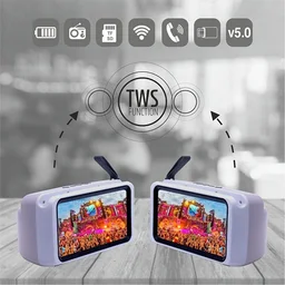 Ubon UBON SP-6850 Beatbox Wireless Speaker Portable TWS Bluetooth Rechargeable Travel Speaker