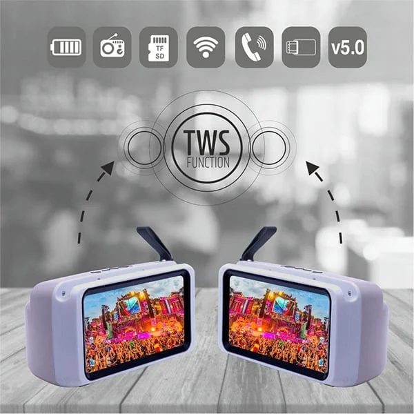 Ubon UBON SP-6850 Beatbox Wireless Speaker Portable TWS Bluetooth Rechargeable Travel Speaker