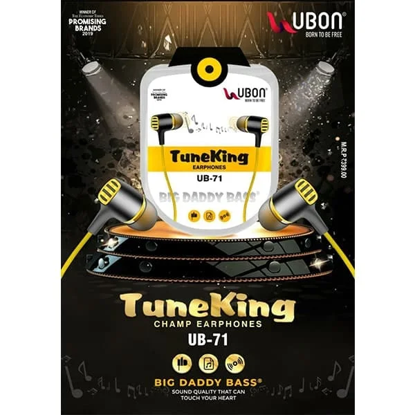Ubon UB-71 Wired Earphones
