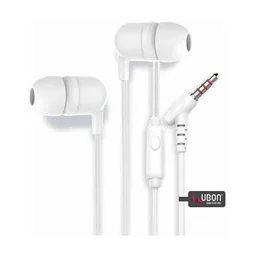 Ubon UB-760 Champ 3.5mm in-Ear Wired Earphones - Black - Black