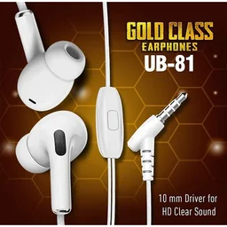 Ubon UB-81 Universal Earphone With Super Extra Bass Wired Headset (White, In the Ear) - White