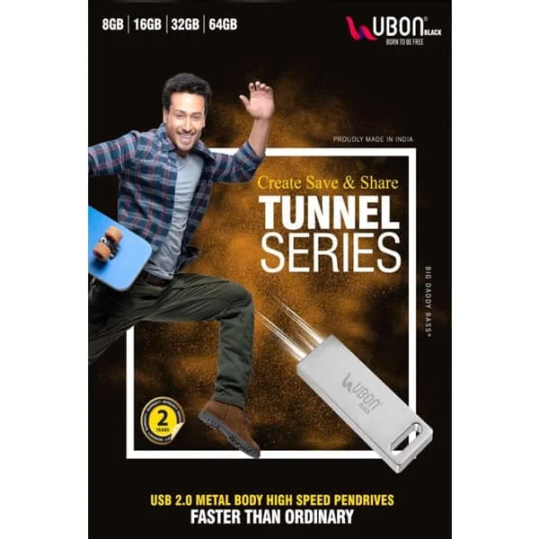 Ubon USB 2.0 Metal Body High Speed Pen Drive - 32 GB