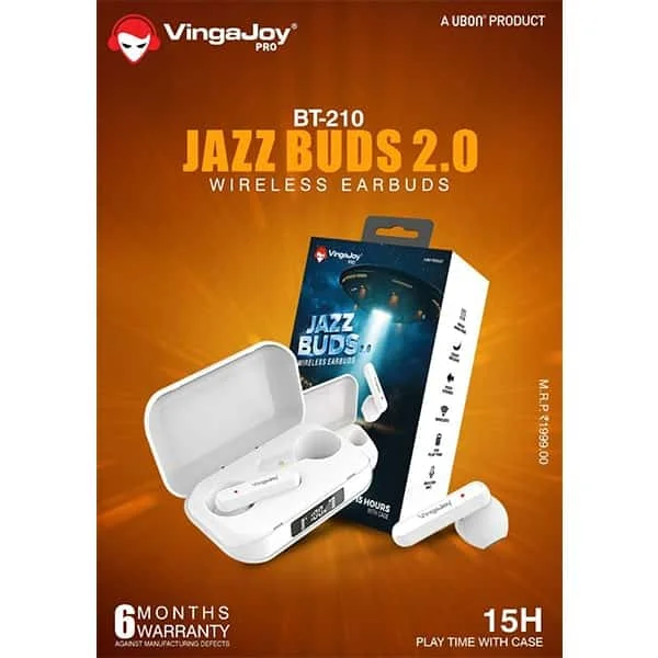 VingaJoy Vingajoy BT-210 JAZZ BUDS 2.0 Wireless Earbuds
