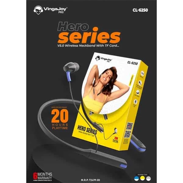 VingaJoy CL-6250 Hero Series Wireless Neckband with TF Card
