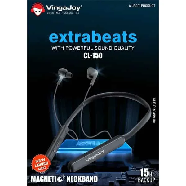 VingaJoy Vingajoy ExtraBeats CL-150 Magnetic Bluetooth Neckband
