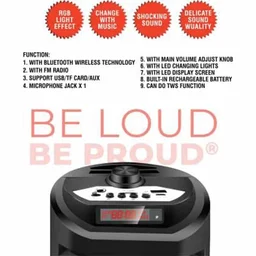 VingaJoy Vingajoy SP-6400 Sound Fit Wireless Speaker with Mic