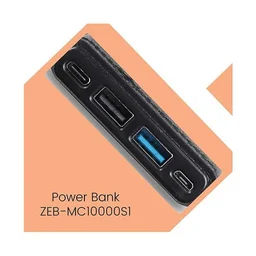 Zebronics 10000 mAh Li-Polymer Power Bank