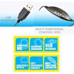 Zebronics ZEB ALL ROUNDER USB WITH MIC Wired Headset