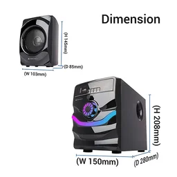 Zebronics Zeb Rainbow 4.1 Channel Home Theater Speaker