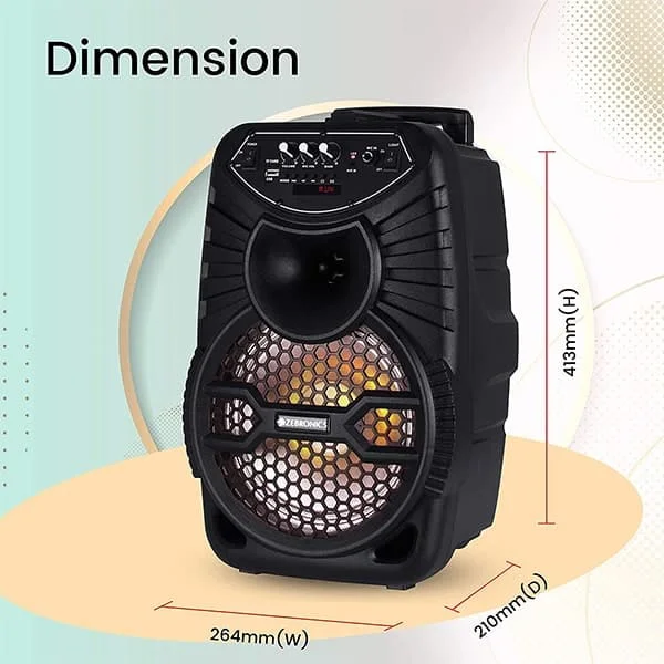 Zebronics ZEB-100 Bluetooth Trolley Speaker (Moving Monster X8L)