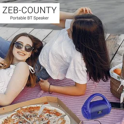 Zebronics Zeb-County 5 Bluetooth Speaker with Built-in FM Radio - Blue - Blue