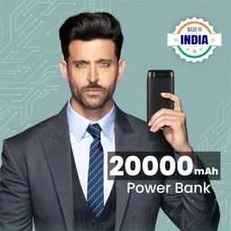 Zebronics Zeb-MD20000G1 20000 mAh Power Bank (12W, Fast Charging)