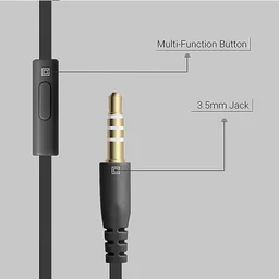 Zebronics Zeb-Protect Wired Earphone with Call Function (Black)