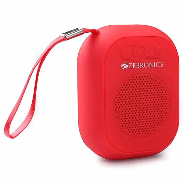 Zebronics ZEB-SAGA 3 W Bluetooth Speaker - Red - Red