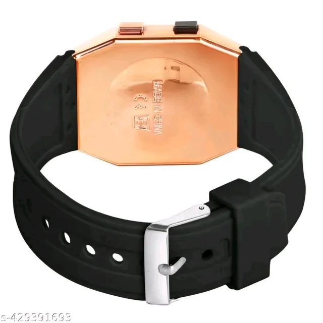 Silicone Smart Digital Ultra Sports Watch - Black