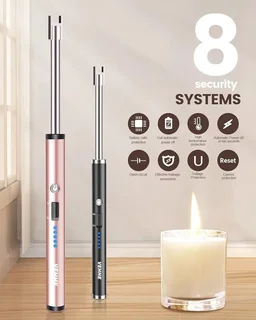 Electric Lighter - USB Rechargeable - 360 Degree Flexible Rotation, Electrical Lighter