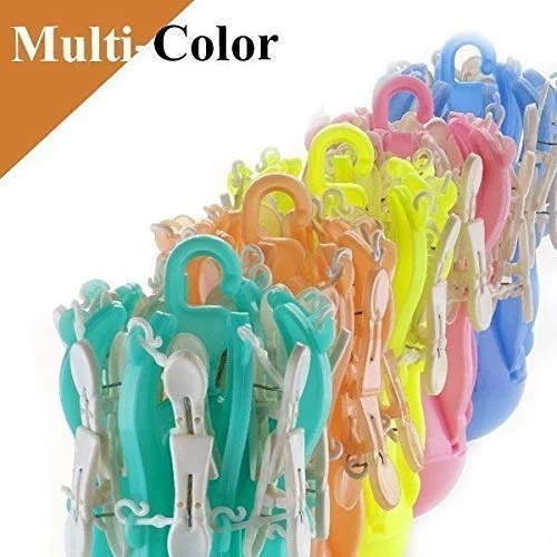 Octopus Hanger Clip With 24 Clip Multicolour 1 Pcs