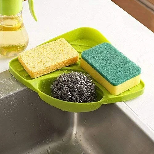 Corner Kitchen Sink Rack with Suction for Efficient Storage and Organization