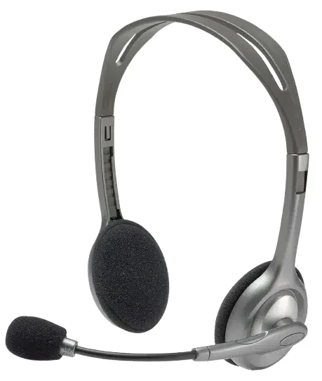 Logitech H110 Wired Dual 3.5mm Stereo Headset - Black